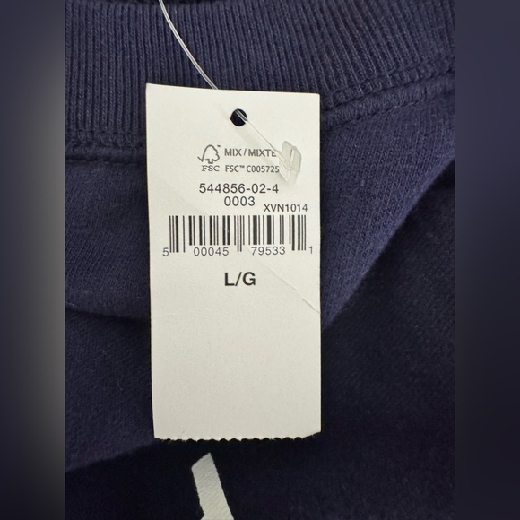 NWT GAP Classic Logo Fleece Batwing Sleeve Fall Warm Winter Crewneck Sweater L - Picture 7 of 8